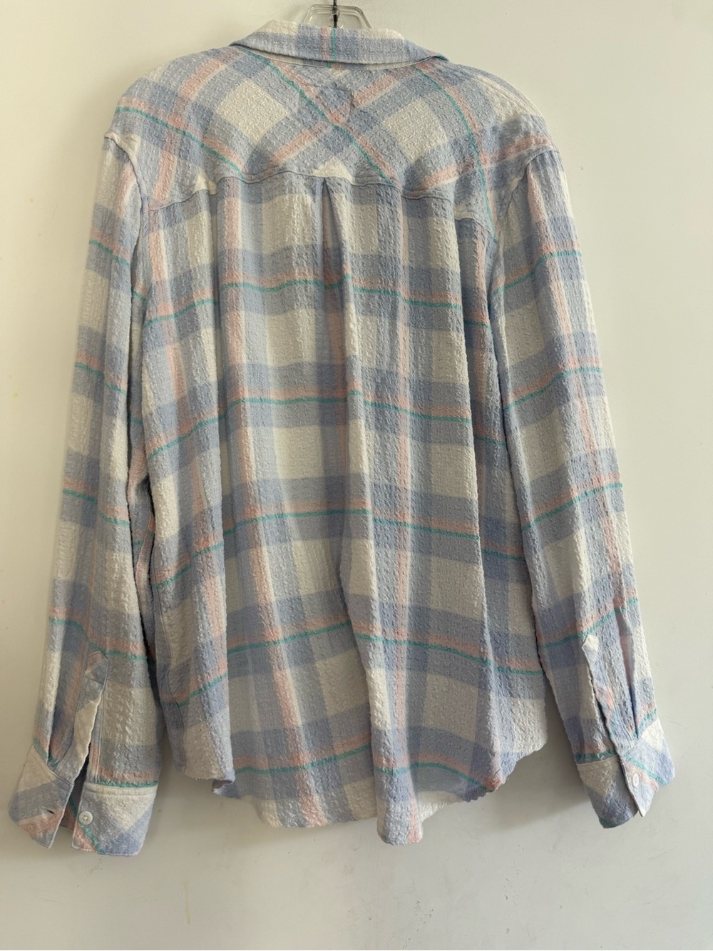 Rails Brady Plain Shirt In White Periwinkle Peach Size XL - Picture 3 of 6